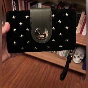 Killstar velvet studded Clutch Wallet
